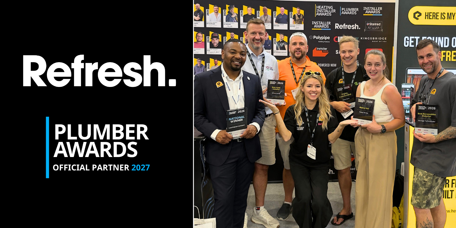 Refresh Continues as Media Partner for Plumber Awards
