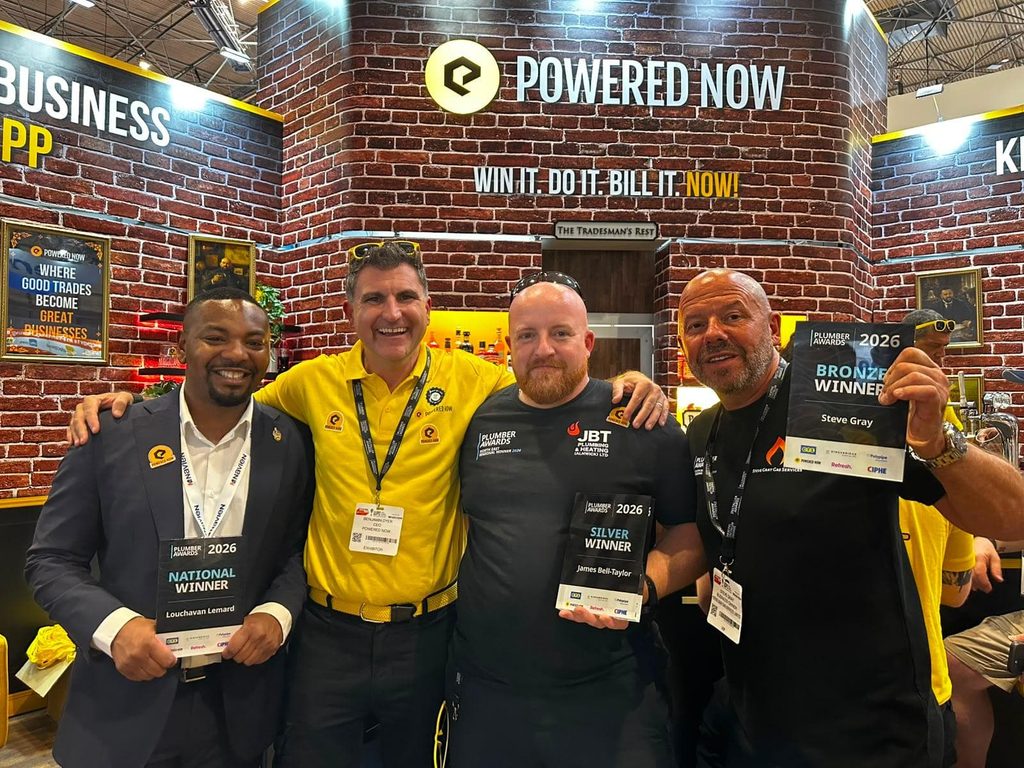 The Plumber Awards 2026 winners with Powered Now at InstallerSHOW